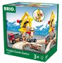 BRIO World Grue de Chargement avec Bras Magnétique - Accessoire pour Circuit de Train en Bois - Réf. 33280 - Jouet Enfant dès 3 ans