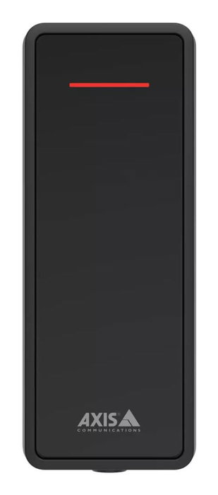 Axis Lecteur de badges RFID A4020-E pour contrôle d'accès, IP65 IK07, compatible OSDP et SCP, fréquence 13.56 MHz, pour montage sur porte