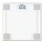 Beurer GS-14 Pèse-personne digital blanc en verre avec grand écran LCD et activation par capteur de vibrations