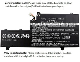 CoreParts Batterie pour HP EliteBook x360 1030 G2, 56.59Wh, 11.55V, 4900mAh, Noir