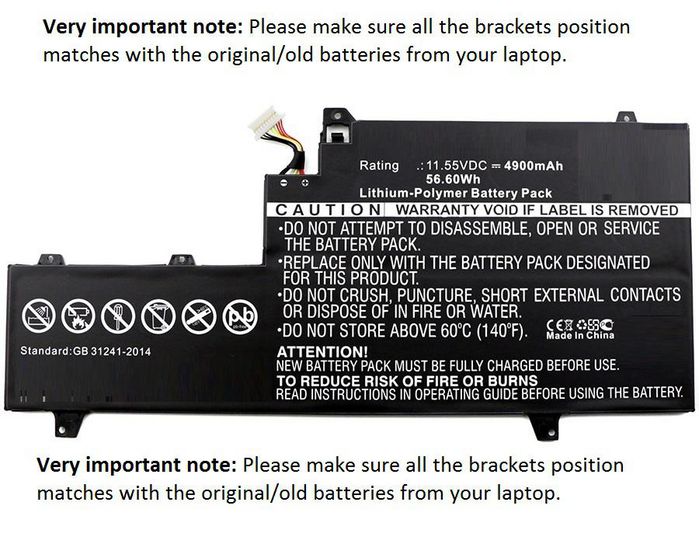 CoreParts Batterie pour HP EliteBook x360 1030 G2, 11.55V, 4900mAh, Noir CoreParts Batterie pour HP EliteBook x360 1030 G2, 11.55V, 4900mAh, Noir