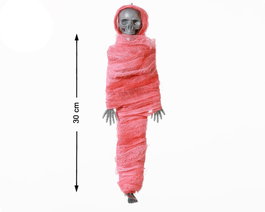 Atosa Figure de squelette momifié de 30 cm avec bandages décoratifs