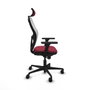Piqueras y Crespo Chaise de Bureau avec Appui-tête Jorquera 3D036N2 Bordeaux