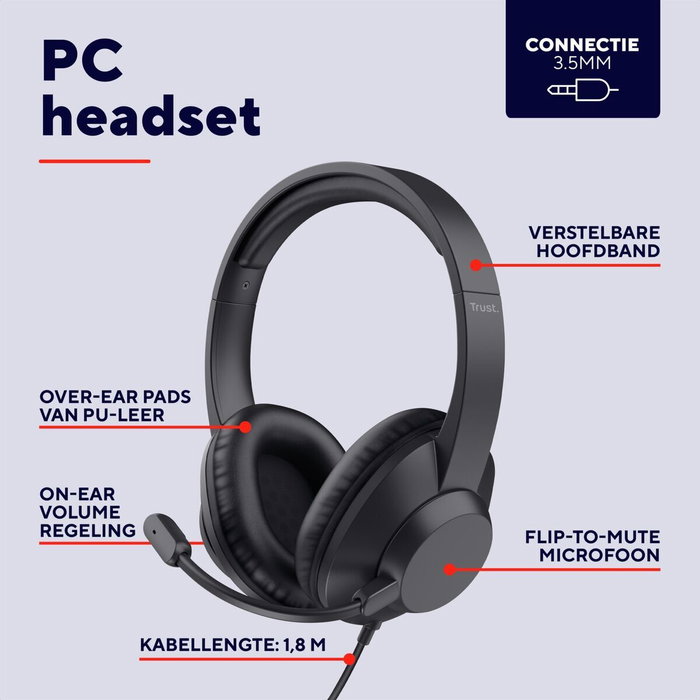 Casque Trust 25460 Noir