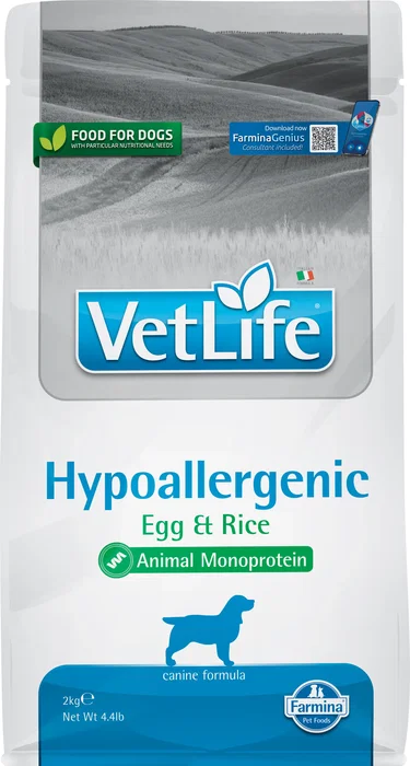 Farmina Vet Life Hypoallergenic Egg & Rice 2kg Farmina Vet Life Hypoallergenic Egg & Rice 2kg