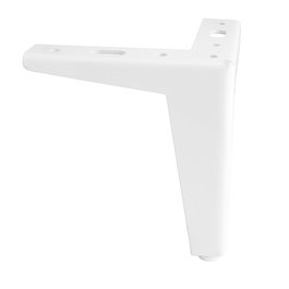 Q&Q Kalime H120 Patas Métalliques, 4 Pieds Blancs pour Meuble ou Table, Acier avec Finition Blanche, Réglables