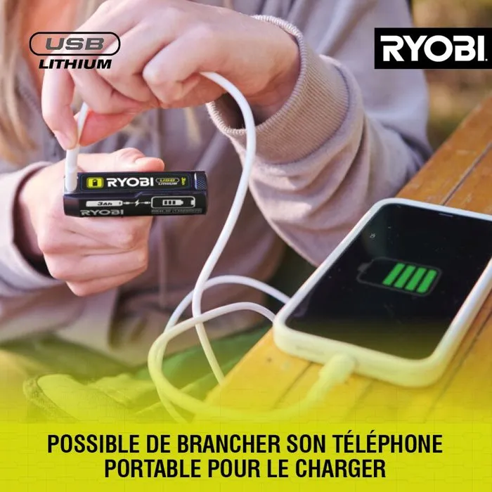 Ryobi Batterie RB4L30 4V 3Ah USB-C Lithium Powerbank Ryobi Batterie RB4L30 4V 3Ah USB-C Lithium Powerbank