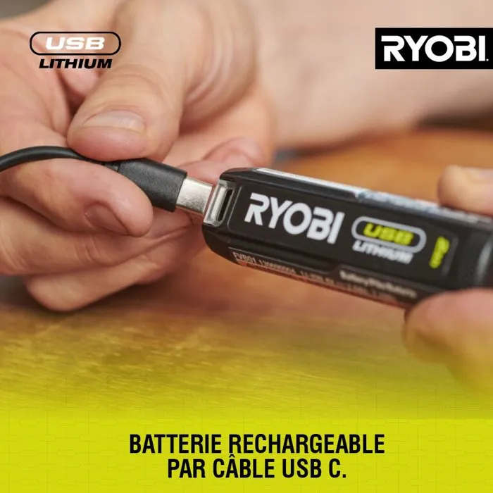 Ryobi Batterie RB4L30 4V 3Ah USB-C Lithium Powerbank Ryobi Batterie RB4L30 4V 3Ah USB-C Lithium Powerbank