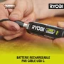 Ryobi Batterie RB4L30 4V 3Ah USB-C Lithium Powerbank