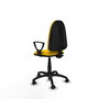 PIQUERAS Y CRESPO Chaise de bureau Aýna Jaune avec mécanisme de contact permanent