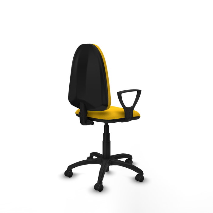 PIQUERAS Y CRESPO Chaise de bureau Aýna Jaune avec mécanisme de contact permanent PIQUERAS Y CRESPO Chaise de bureau Aýna Jaune avec mécanisme de contact permanent
