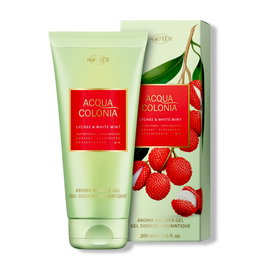 4711 Gel Douche Agua de Colonia Parfumant Litchi & Menthe Blanche 200 ml - Nettoyage Doux et Fraîcheur Revigorante