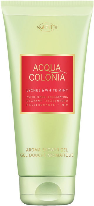 4711 Acqua Colonia Gel Douche Hydratant Corps Parfum Lychee & White Mint 200 ml - Tous types de peau