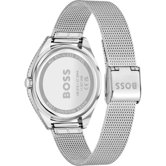 Hugo Boss 1502638 - Montre analogique femme en acier inoxydable gris