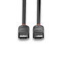 Lindy Câble DisplayPort 1.2 Black Line 1.5 m, Connectique PC Triple Blindage 30AWG, Prise en Charge 4K 60Hz HDR, Audio 32 Canaux et Dolby True HD