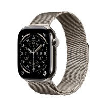 Apple Montre Connectée Watch S11 GPS + Cellular 46mm Titane Naturel Boucle Milanese Acier Inoxydable