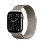 Apple Montre Connectée Watch S11 GPS + Cellular 46mm Titane Naturel Boucle Milanese Acier Inoxydable