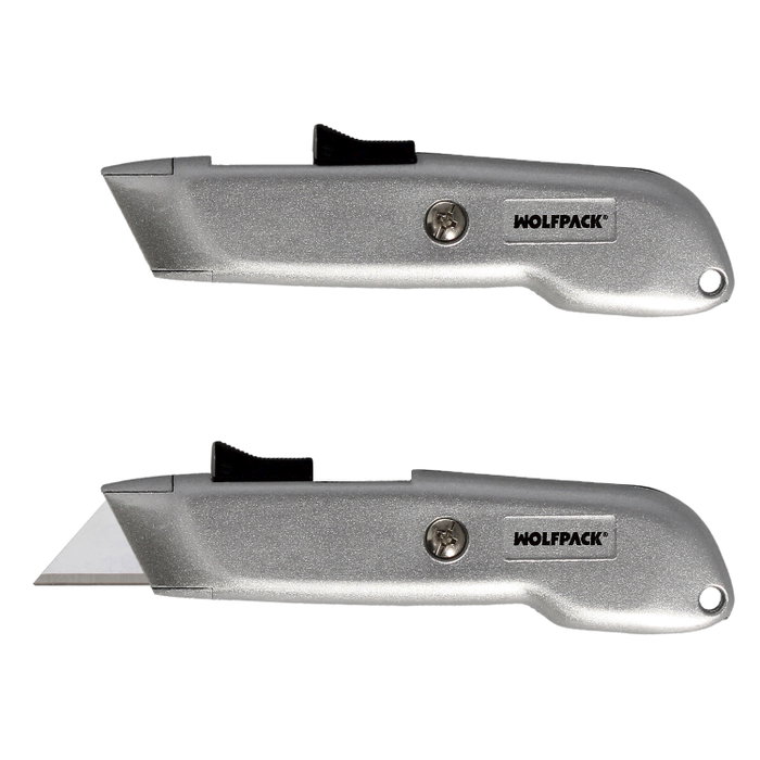 WOLFPACK LINEA PROFESIONAL Cutter autoretractable lame acier SK5