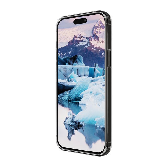 dbramante1928 Housse transparente Greenland Clear pour iPhone 15 Plus - Protection anti-choc, design fin, 100% recyclé, compatible recharge sans fil