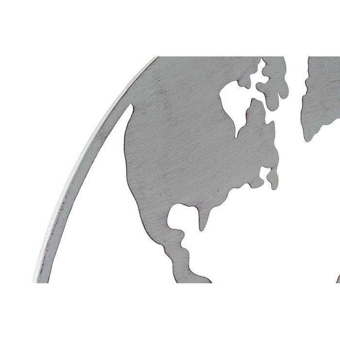 DKD Home Decor Décoration murale Métal Mappemonde (3 pcs)