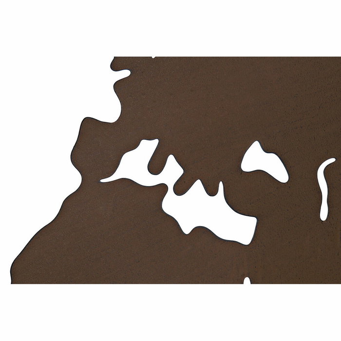 DKD Home Decor Décoration murale Métal Mappemonde (3 pcs)