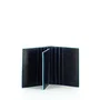 Piquadro Blue Square Porte-cartes en cuir PP1518B2 Bleu Authentique