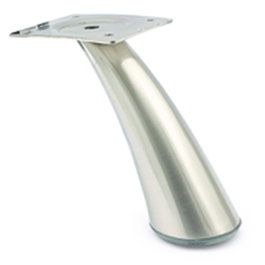 Q&Q Pied métallique Antea H135 nickel satiné