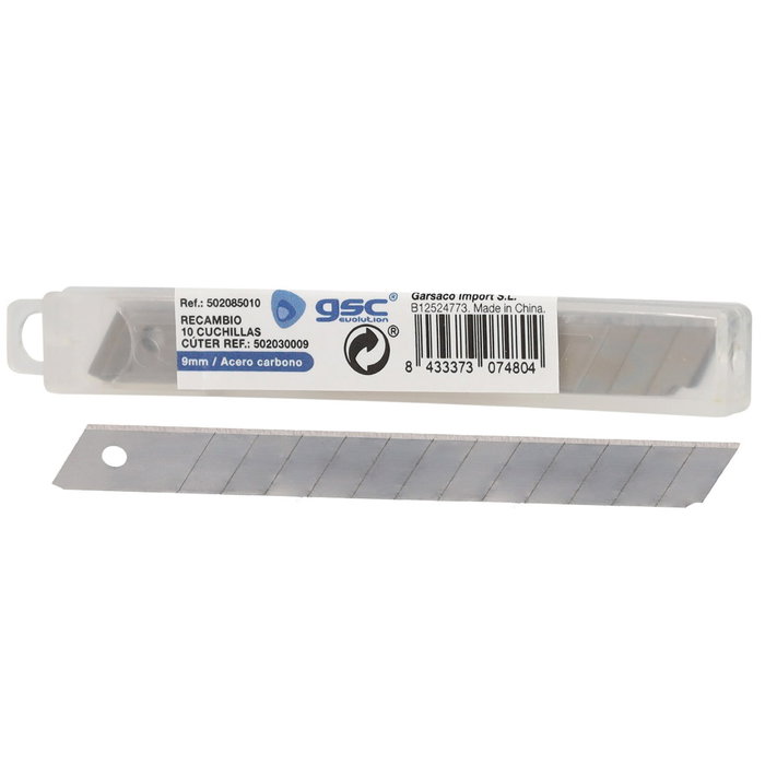 Hantums Lot de 10 lames de rechange pour cutter 9 mm ref. 502030009 Hantums Lot de 10 lames de rechange pour cutter 9 mm ref. 502030009