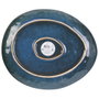 Home Deco Factory Plat en Grès Bleu NATURAL 28x23 cm
