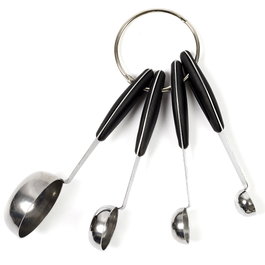 Lily Cook Jeu de 4 cuillères doseuses en acier inoxydable