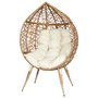 Home Deco Factory Butaca Huevo Cancún avec Coussin