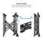 Tooq TQVW4571T Support Vidéo Wall VESA 45"-70" Noir Inclinable Extensible 70 kg 600x400