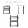 Tooq TQVW4571T Support Vidéo Wall VESA 45"-70" Noir Inclinable Extensible 70 kg 600x400