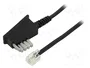 GOOBAY Câble téléphonique RJ11 vers TAE N, 6m, noir