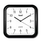 SAMI Horloge murale carrée 30cm Noire