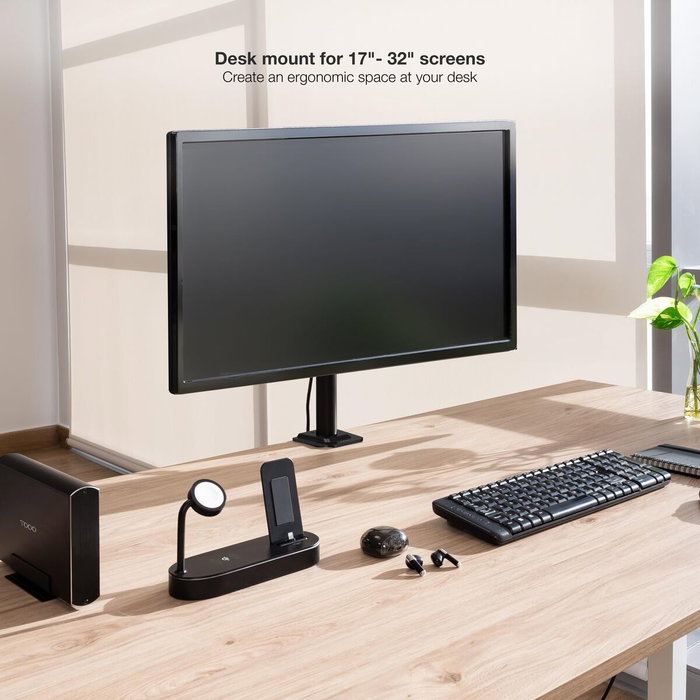 TooQ DB1130TN-B Support de table d'écran 17 à 32 pouces Noir