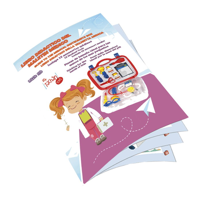 Tachan Mallette Docteur Deluxe 12 Pièces + Livre – Jouet Médical Éducatif Multilingue dès 3 Ans Tachan Mallette Docteur Deluxe 12 Pièces + Livre – Jouet Médical Éducatif Multilingue dès 3 Ans