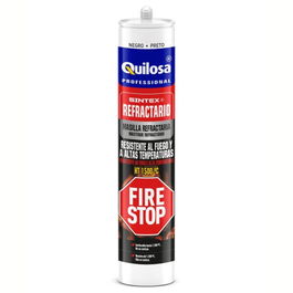 QUILOSA Masilla Refractaria Noir 300ml Hautes Températures Feu Direct