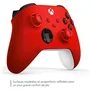 Microsoft Manette sans fil Xbox - Rouge - Avec surfaces texturées, bouton de partage et connexion multi-appareils