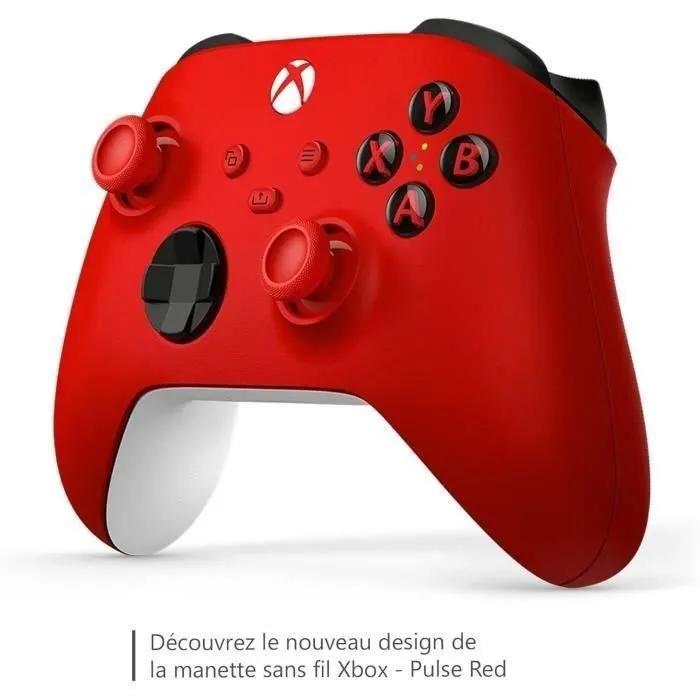 Microsoft Manette sans fil Xbox - Rouge - Avec surfaces texturées, bouton de partage et connexion multi-appareils Microsoft Manette sans fil Xbox - Rouge - Avec surfaces texturées, bouton de partage et connexion multi-appareils