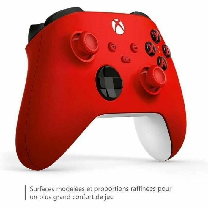 Microsoft Manette Xbox Sans Fil EP2-29936 Rouge et Blanc