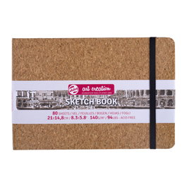 Talens Art Creation Carnet de croquis en liège, 21 x 14,8 cm, 80 feuilles