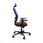 Piqueras y Crespo Chaise de Bureau 3D036N1 Bleu Brun foncé