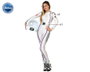 Déguisement Astronaute Femme Adulte Blanc - Combinaison Spatiale 2 Pièces Carnaval Univers