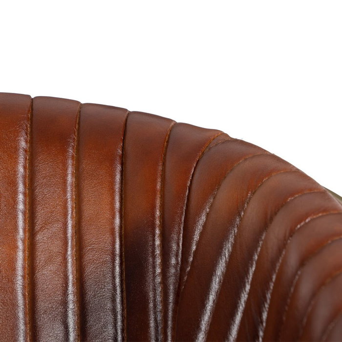 BigBuy Home Chaise de Salle à Manger Marron Doré Cuir Fer BigBuy Home Chaise de Salle à Manger Marron Doré Cuir Fer