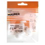 MAURER Patin grand format blanc Ø20 (blister 8 unités)