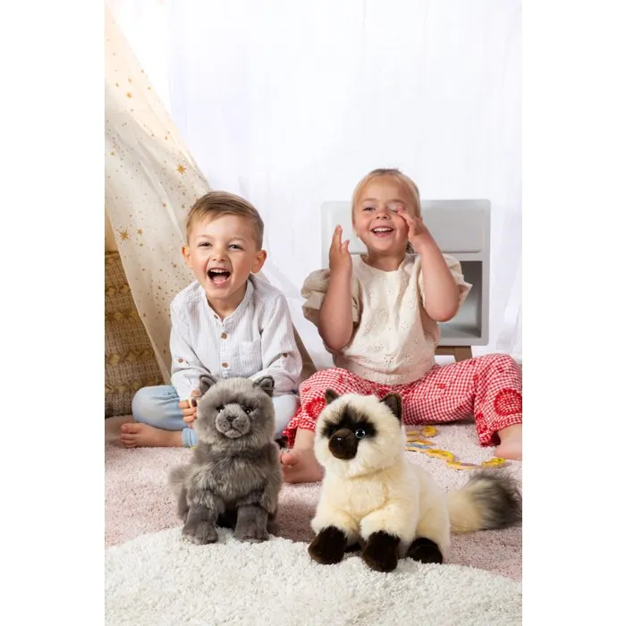 Gipsy Toys Peluche Chat Siamois de 28 cm