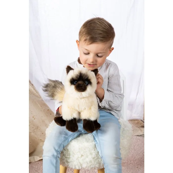 Gipsy Toys Peluche Chat Siamois de 28 cm