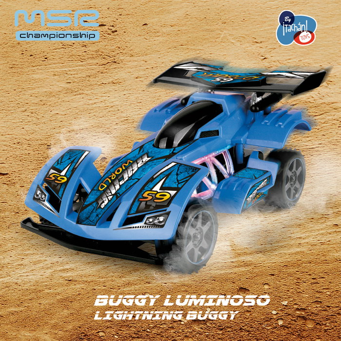 TACHAN Buggy Radio-Commandé 1:18 avec Éclairage - Bleu (Réf. T01012)