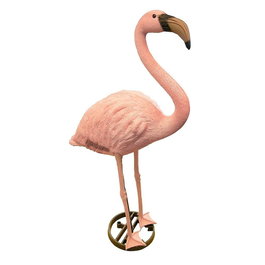 Ubbink Flamant rose en résine pour jardin - Décoration d'extérieur - Hauteur 90 cm